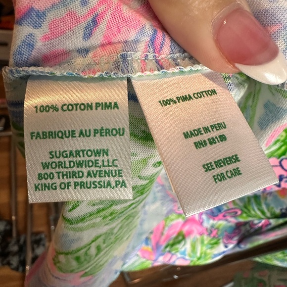 Lilly Pulitzer Kristen Floral Dress in Pink and Blue - Picture 5 of 5